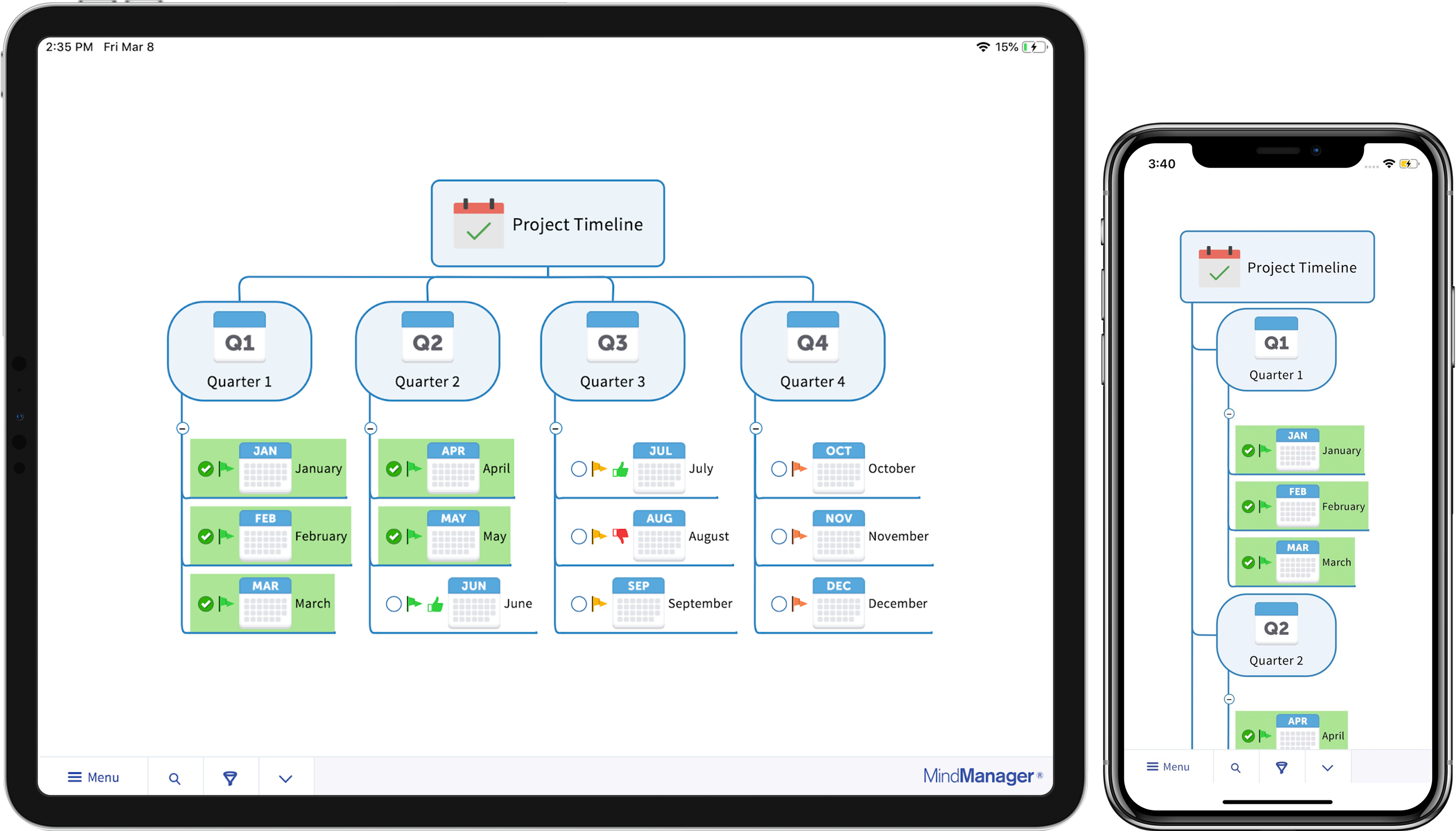 MindManager Go 移动查看器应用程序
